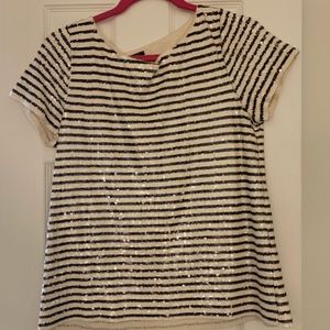 JCREW women’s sequins shirt size medium, GUC